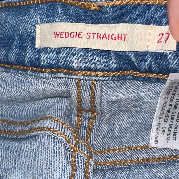 Levi's Blue Straight Leg Jeans with Classic Style - Picture 8 of 9